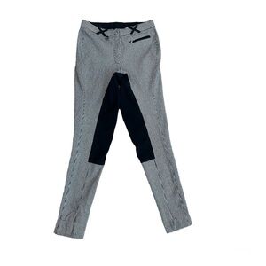 Peter Williams black white houndstooth jodhpurs equestrian horseback riding pant